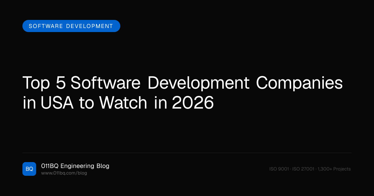 Top 5 Software Development Companies in USA to Watch in 2026