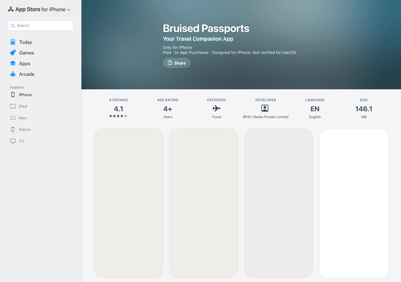 Bruised Passports App