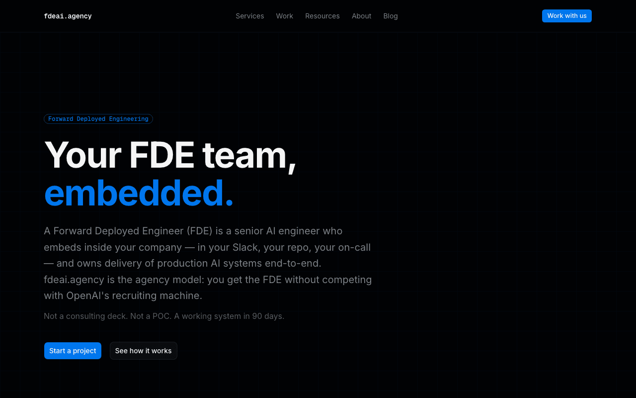 FDE AI Agency